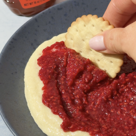 Whipped Brie Dip with Honey Raspberries